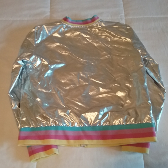 Trolls World Tour Metallic Patchwork Bomber Jacket - Picture 8 of 8